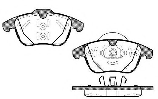 Комплект тормозных колодок, дисковый тормоз RAICAM RA.0894.1