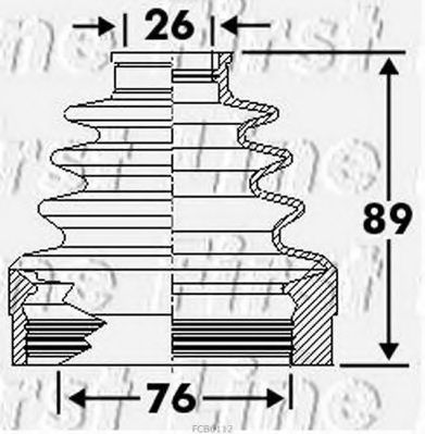 Пыльник, приводной вал FIRST LINE FCB6112