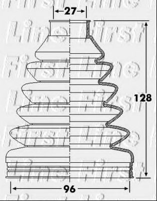 Пыльник, приводной вал FIRST LINE FCB6255