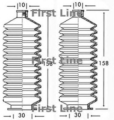 Пыльник, рулевое управление FIRST LINE FSG3057