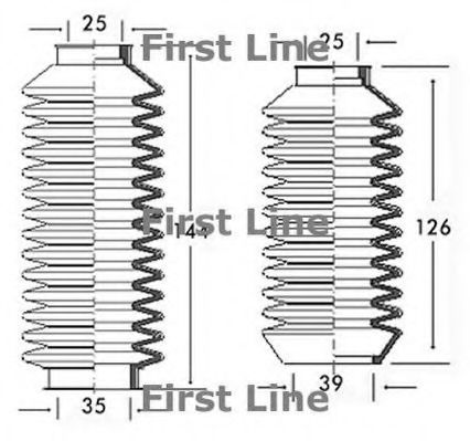 Пыльник, рулевое управление FIRST LINE FSG3074