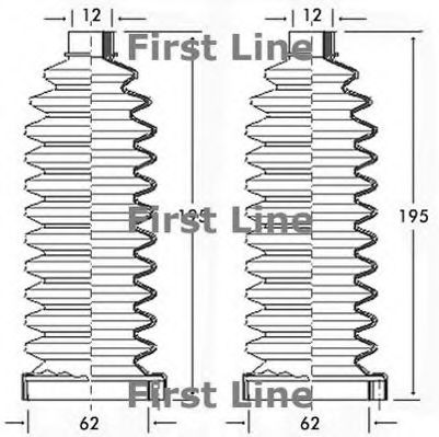 Пыльник, рулевое управление FIRST LINE FSG3104
