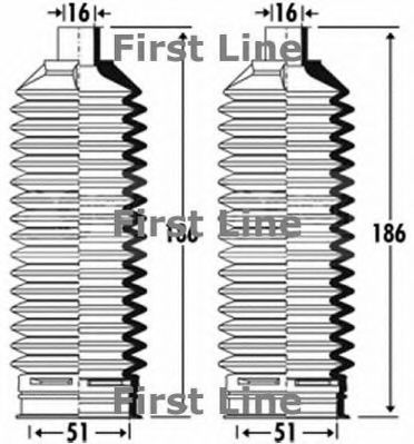 Пыльник, рулевое управление FIRST LINE FSG3319