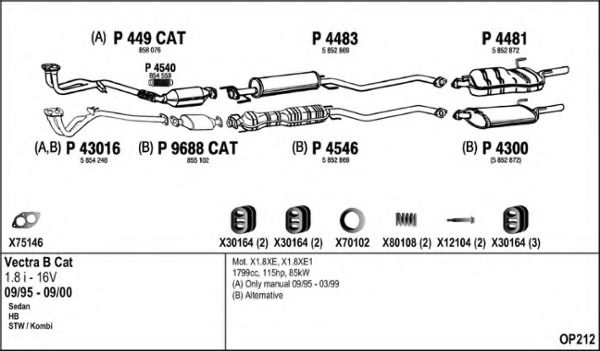 Система выпуска ОГ FENNO OP212