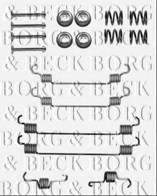 Комплектующие, колодки дискового тормоза BORG & BECK BBK6149