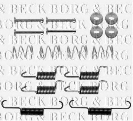 Комплектующие, колодки дискового тормоза BORG & BECK BBK6236