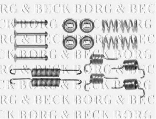 Комплектующие, колодки дискового тормоза BORG & BECK BBK6306
