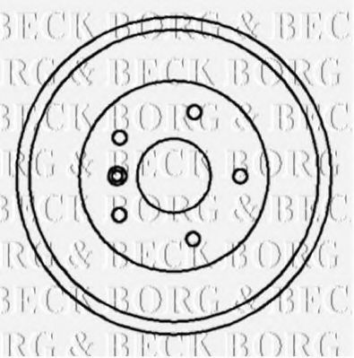 Тормозной барабан BORG & BECK BBR7021