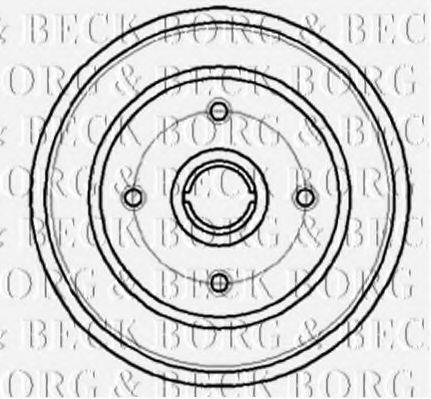 Тормозной барабан BORG & BECK BBR7044