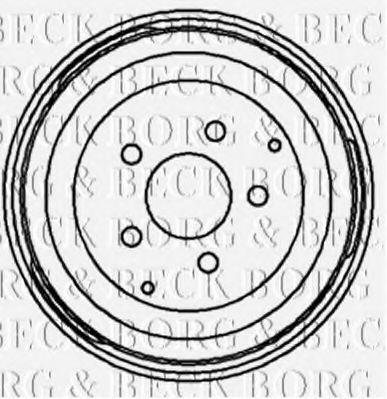 Тормозной барабан BORG & BECK BBR7047