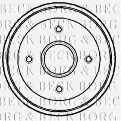 Тормозной барабан BORG & BECK BBR7080