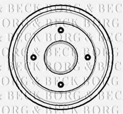 Тормозной барабан BORG & BECK BBR7105