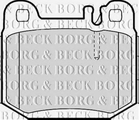Комплект тормозных колодок, дисковый тормоз BORG & BECK BBP1799