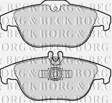 Комплект тормозных колодок, дисковый тормоз BORG & BECK BBP2062