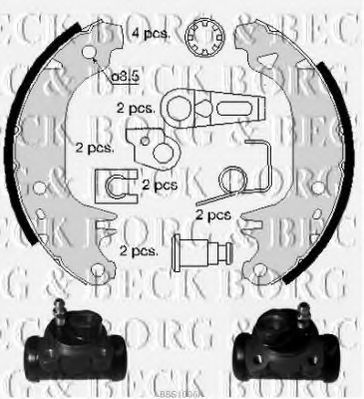 Комплект тормозных колодок BORG & BECK BBS1006K