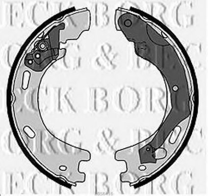 Комплект тормозных колодок BORG & BECK BBS6416
