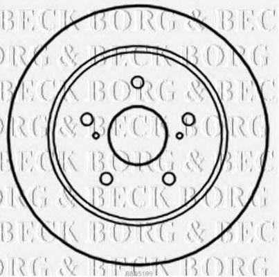 Тормозной диск BORG & BECK BBD5199