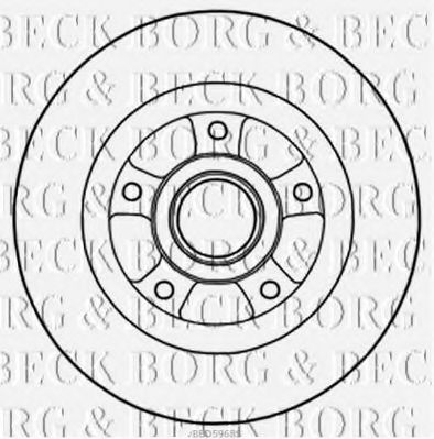 Тормозной диск BORG & BECK BBD5968S