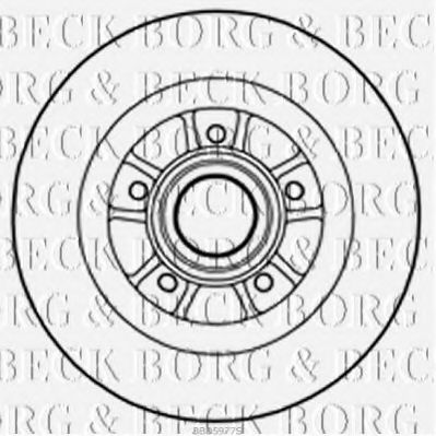 Тормозной диск BORG & BECK BBD5977S