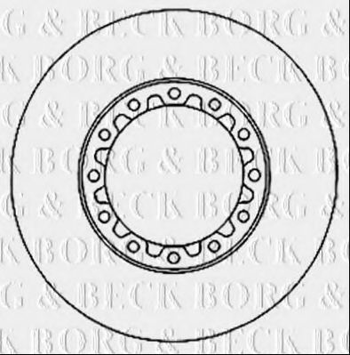 Тормозной диск BORG & BECK BBD6025S