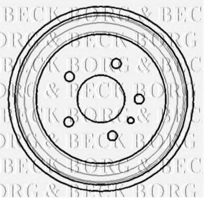 Тормозной барабан BORG & BECK BBR7113