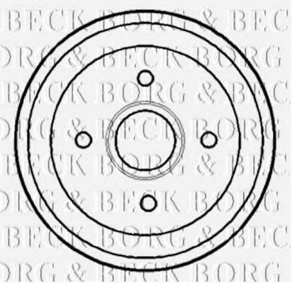 Тормозной барабан BORG & BECK BBR7116