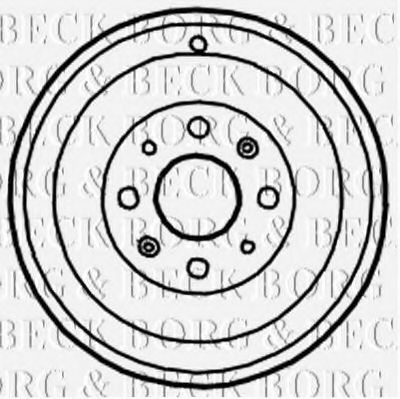 Тормозной барабан BORG & BECK BBR7122