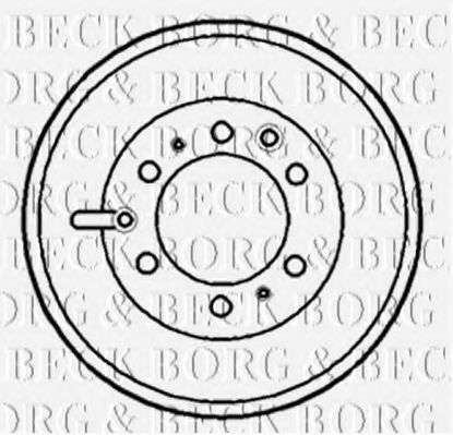Тормозной барабан BORG & BECK BBR7126