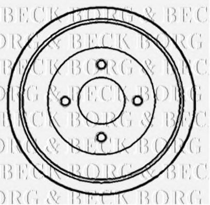 Тормозной барабан BORG & BECK BBR7133