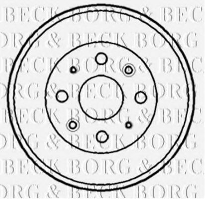 Тормозной барабан BORG & BECK BBR7158