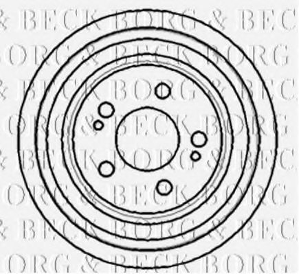 Тормозной барабан BORG & BECK BBR7166