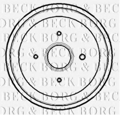 Тормозной барабан BORG & BECK BBR7169