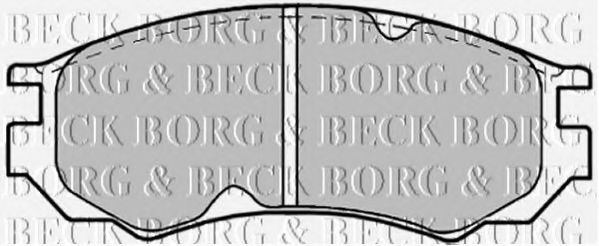Комплект тормозных колодок, дисковый тормоз BORG & BECK BBP1189