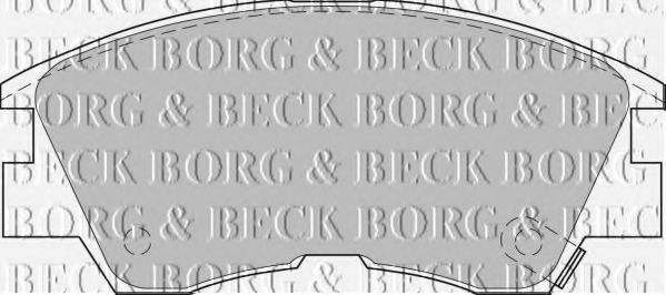 Комплект тормозных колодок, дисковый тормоз BORG & BECK BBP1511