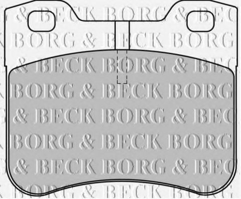 Комплект тормозных колодок, дисковый тормоз BORG & BECK BBP1530