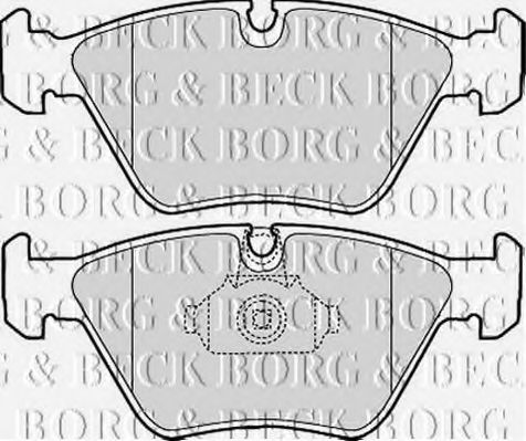 Комплект тормозных колодок, дисковый тормоз BORG & BECK BBP1843