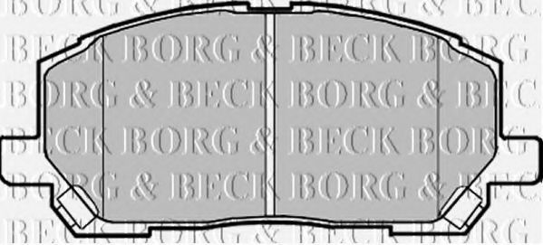 Комплект тормозных колодок, дисковый тормоз BORG & BECK BBP1951