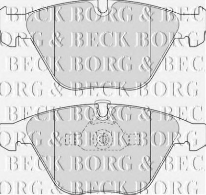 Комплект тормозных колодок, дисковый тормоз BORG & BECK BBP2110