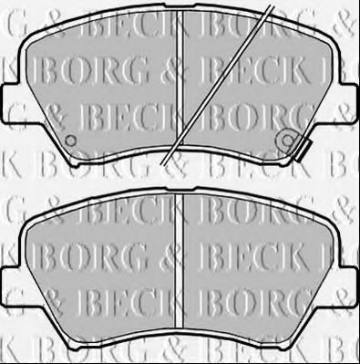Комплект тормозных колодок, дисковый тормоз BORG & BECK BBP2340
