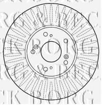 Тормозной диск BORG & BECK BBD4593