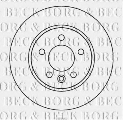 Тормозной диск BORG & BECK BBD5166