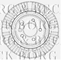 Тормозной диск BORG & BECK BBD5912S