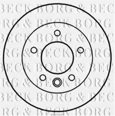 Тормозной диск BORG & BECK BBD5954S