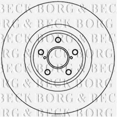 Тормозной диск BORG & BECK BBD5971S