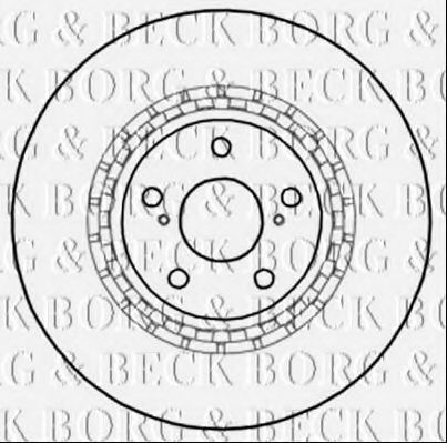 Тормозной диск BORG & BECK BBD6000S