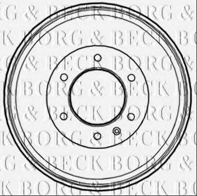 Тормозной барабан BORG & BECK BBR7229