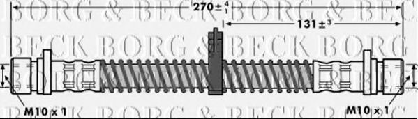 Тормозной шланг BORG & BECK BBH7074