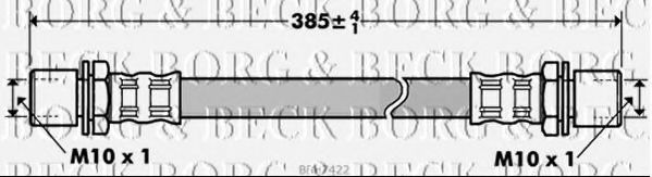 Тормозной шланг BORG & BECK BBH7422