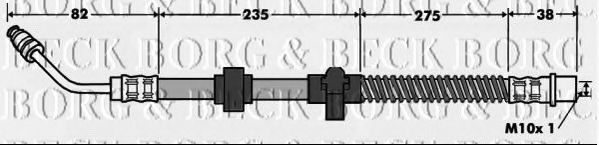 Тормозной шланг BORG & BECK BBH7517