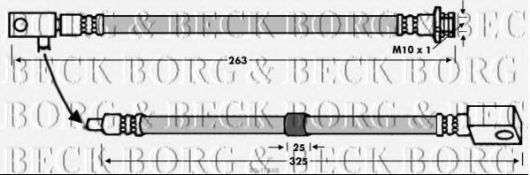 Тормозной шланг BORG & BECK BBH7648